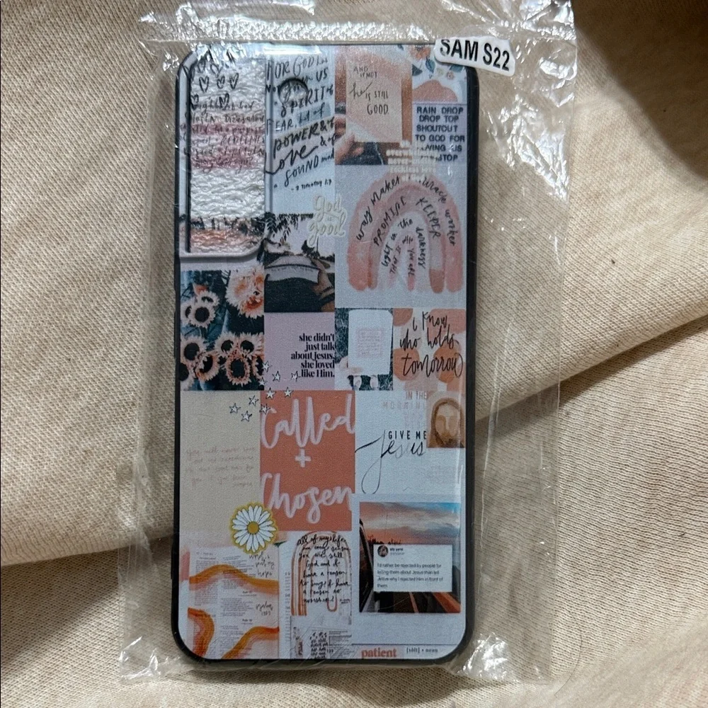 Samsung S22 Case with Artistic Collage Design